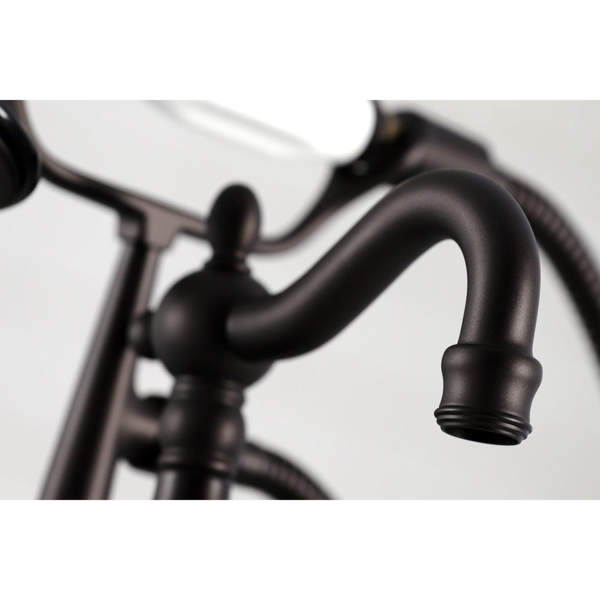 Vintage CC6013T5 Three-Handle 2-Hole Deck Mount Clawfoot Tub Faucet with Hand Shower, Oil Rubbed Bronze