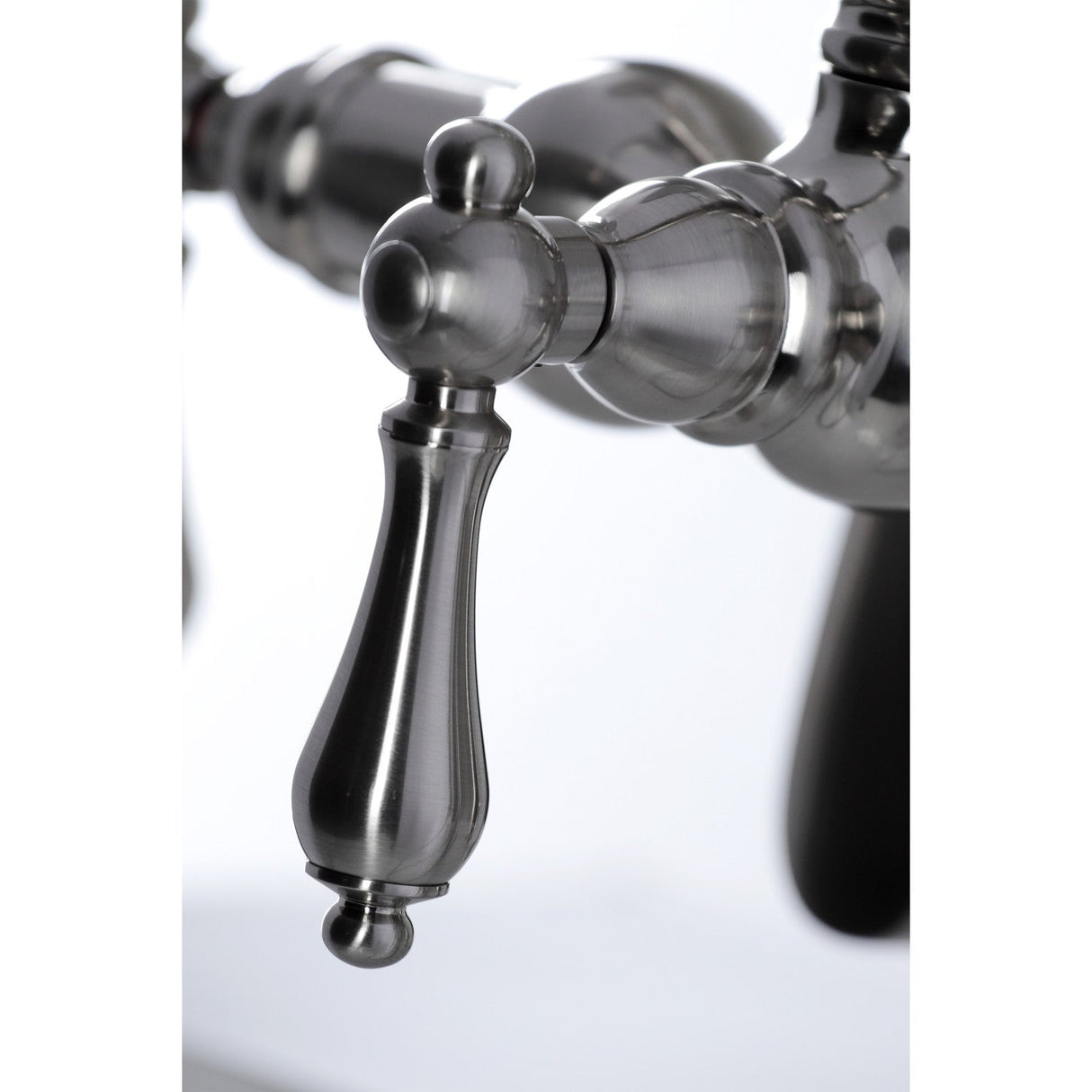 Vintage CC6013T8 Three-Handle 2-Hole Deck Mount Clawfoot Tub Faucet with Hand Shower, Brushed Nickel