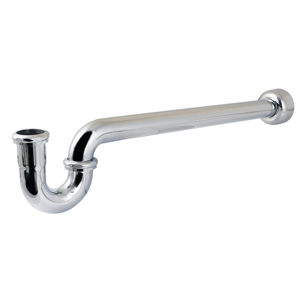 Trimscape CC9121 1-1/2 Inch Decor P-Trap with High Box Flange, 24 Inch Length, 18 Gauge, Polished Chrome