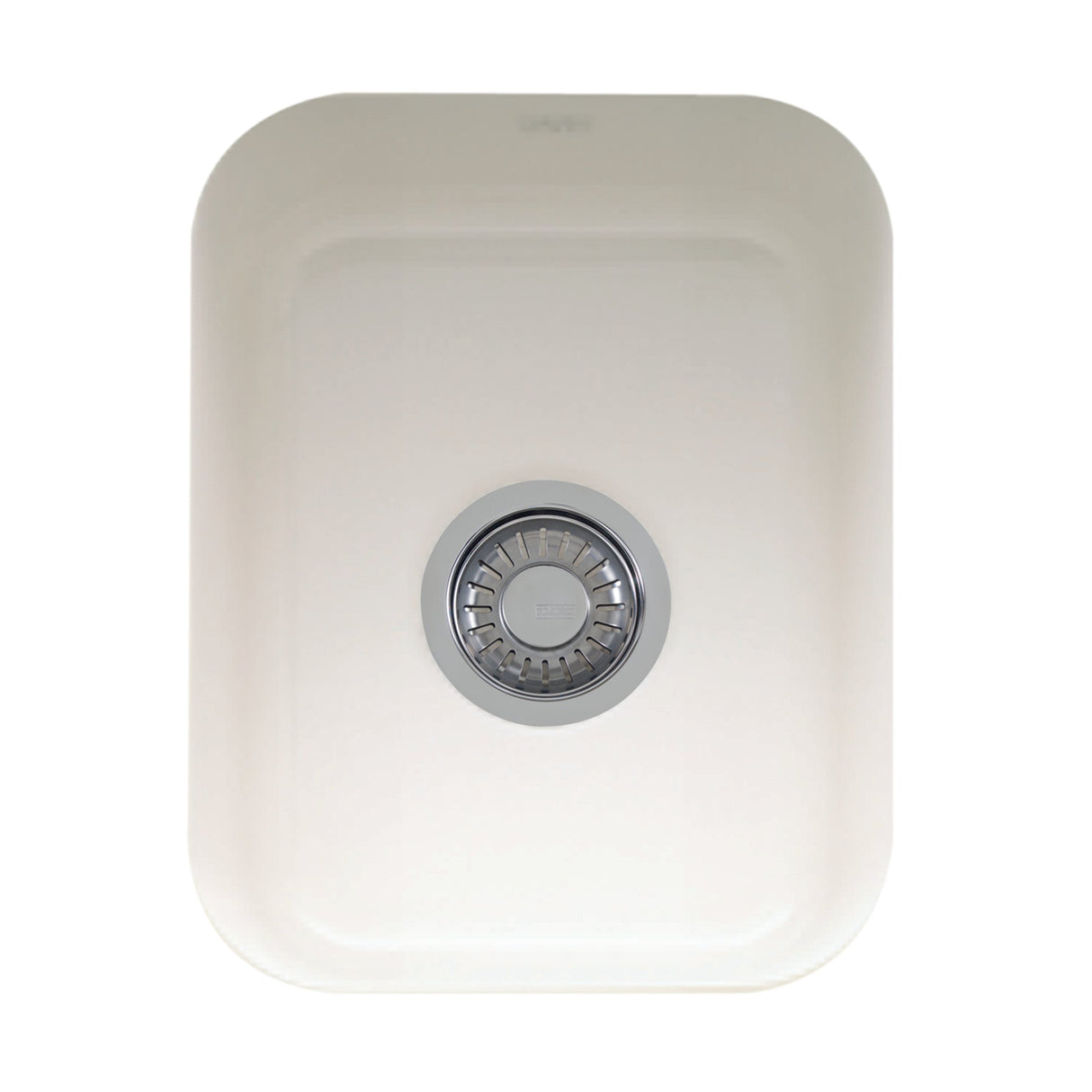 FRANKE CCK110-13WH Cisterna 14.38-in. x 17.12-in. White Undermount Single Bowl Fireclay Kitchen Sink In White