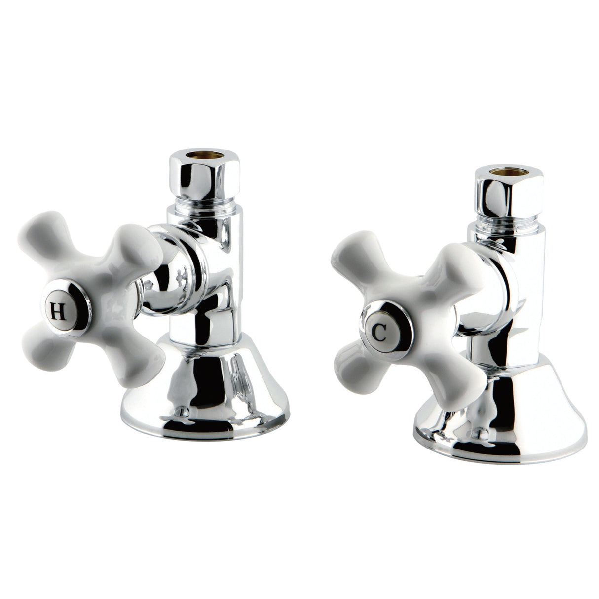 Trimscape CCK44151PX 1/2-Inch FIP x 1/2-Inch OD Comp Quarter-Turn Straight Stop Valve, Polished Chrome