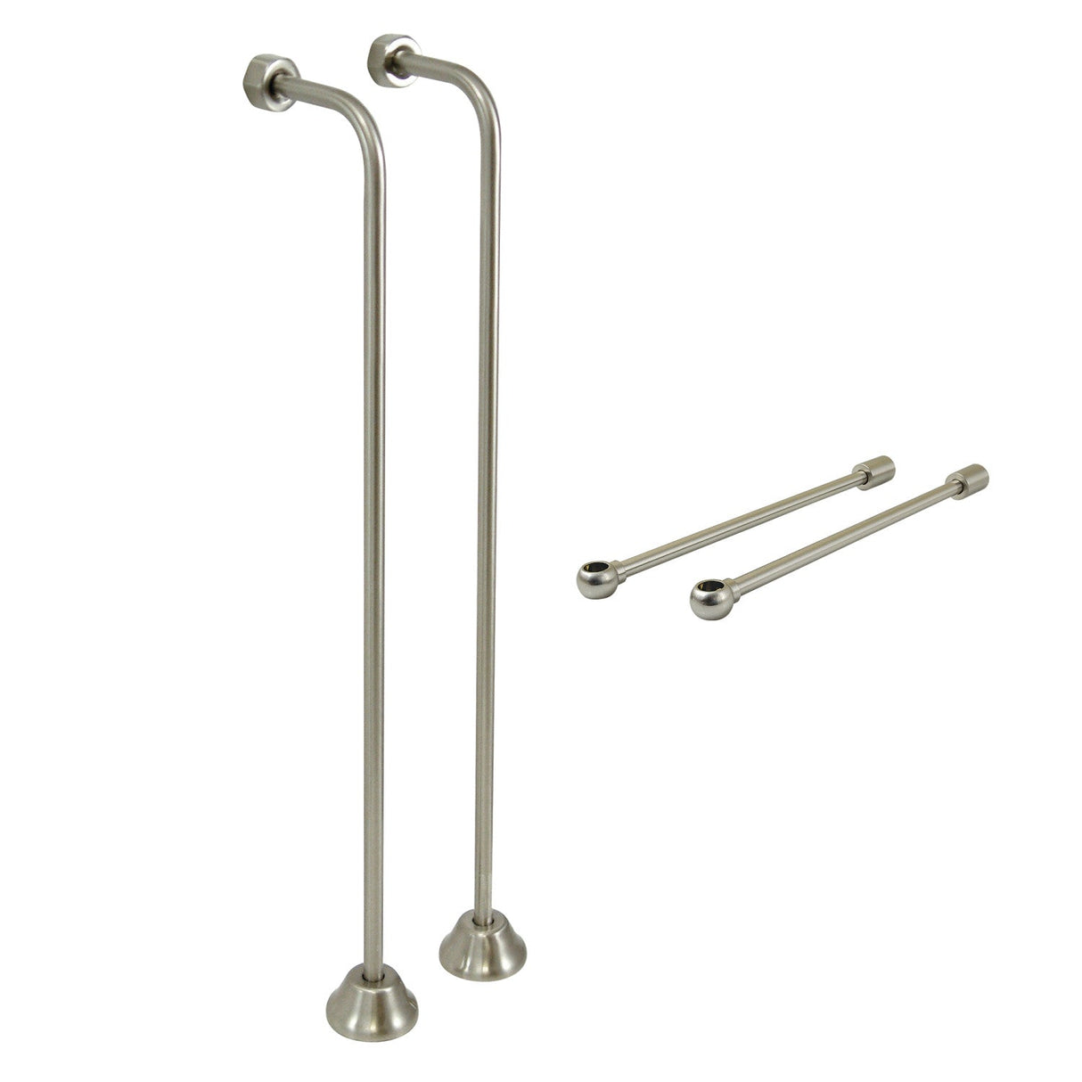 Vintage CCK468 Single Offset Supply Line with Wall Bracket Combo, Brushed Nickel