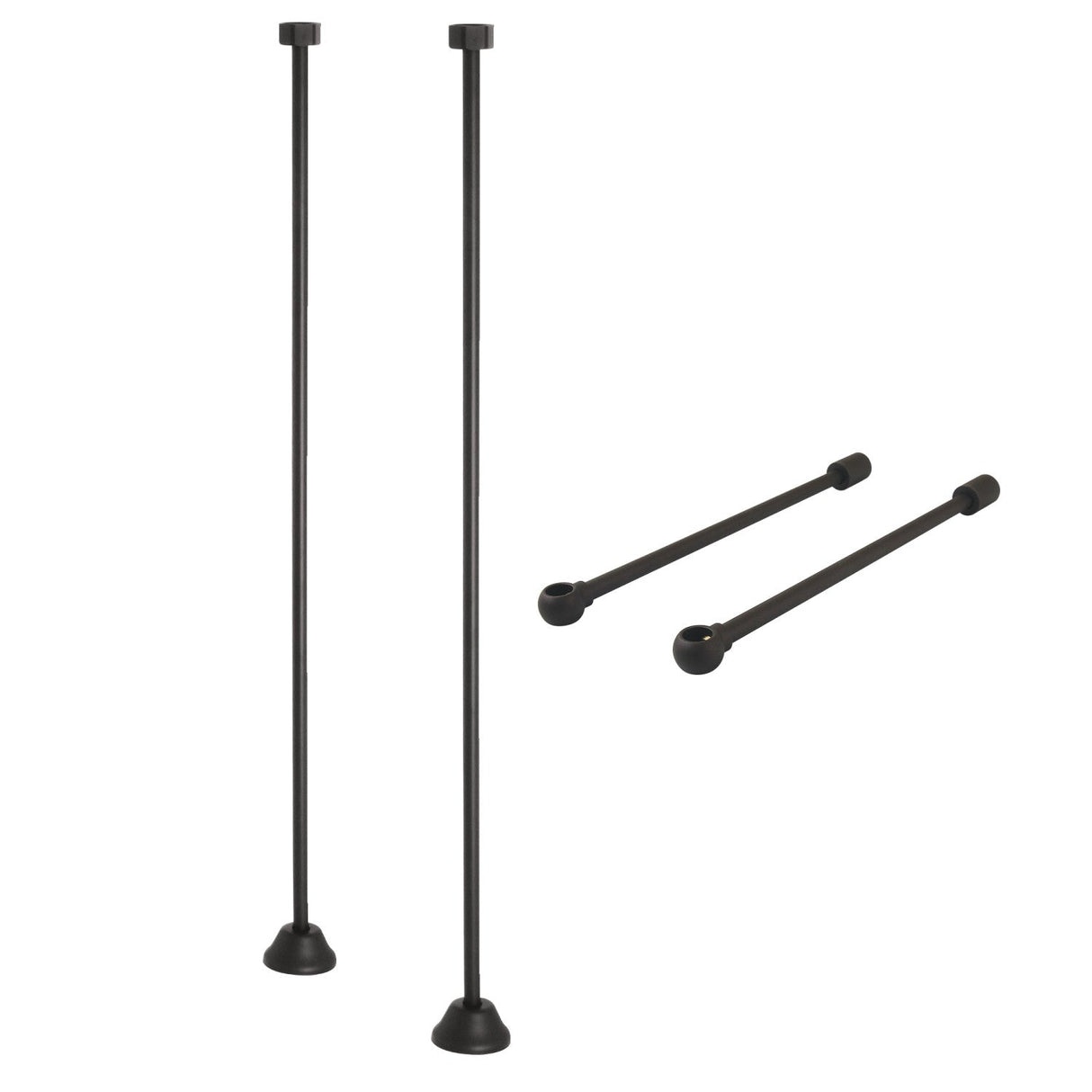 Vintage CCK485 Straight Supply Line with Wall Bracket Combo, Oil Rubbed Bronze