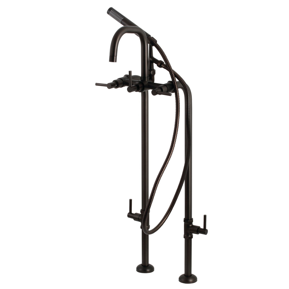 Concord CCK8405DL Freestanding Tub Faucet with Supply Line and Stop Valve, Oil Rubbed Bronze