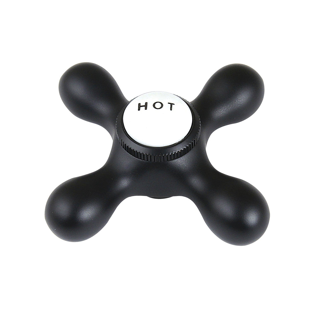 Vintage CCMX0H Hot Brass Cross Handle, Matte Black