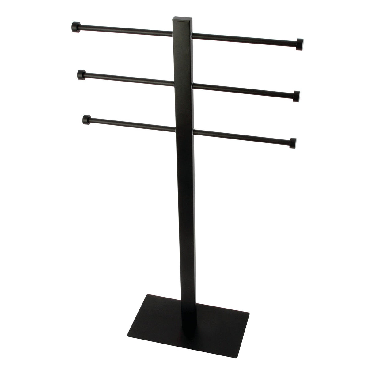 Edenscape CCS6020 Freestanding Triple Towel Rack, Matte Black