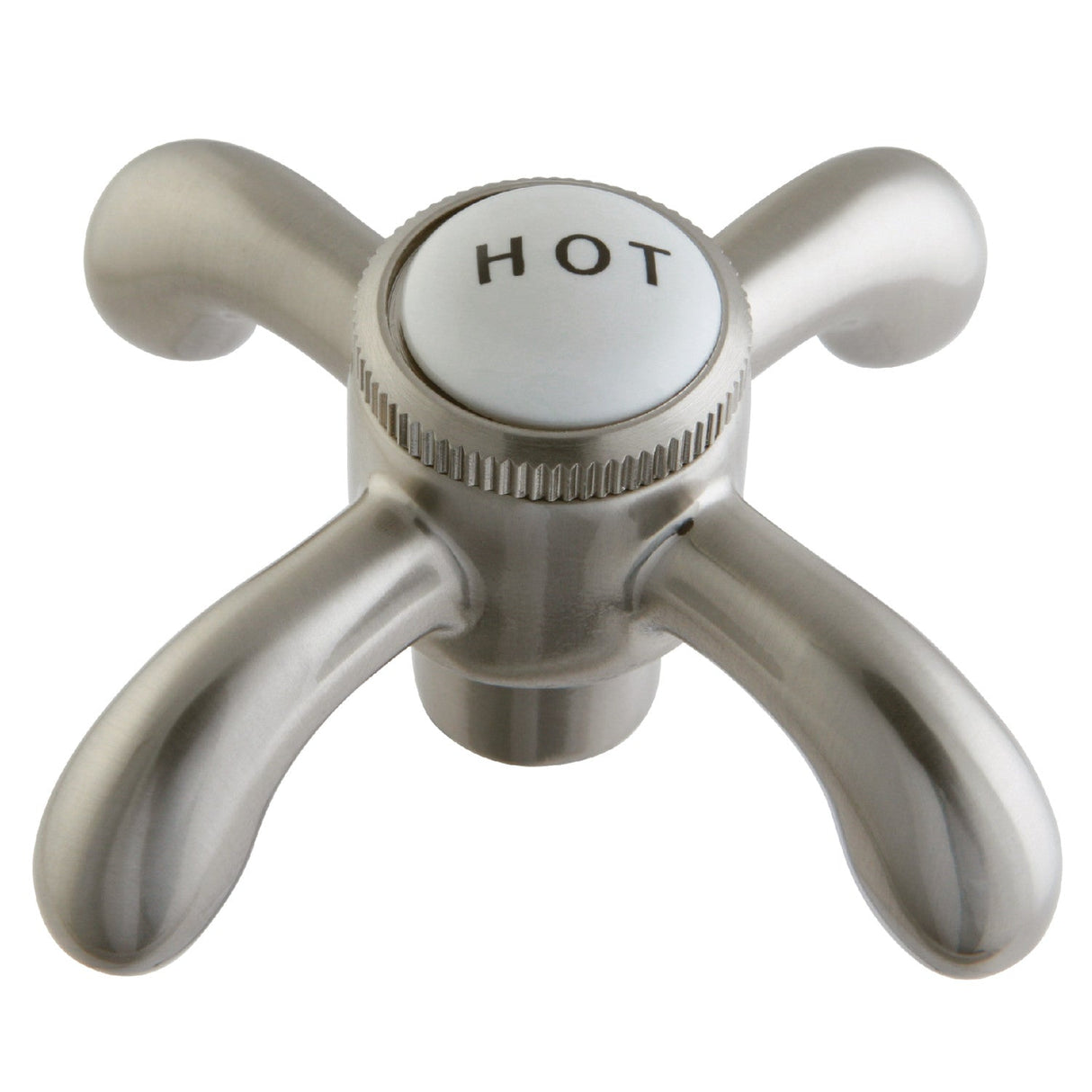 Heritage CCVX8H Hot Metal Cross Handle, Brushed Nickel