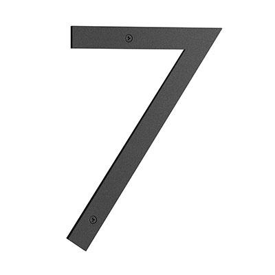 Smedbo Nordic House Number 7 in Matte Black
