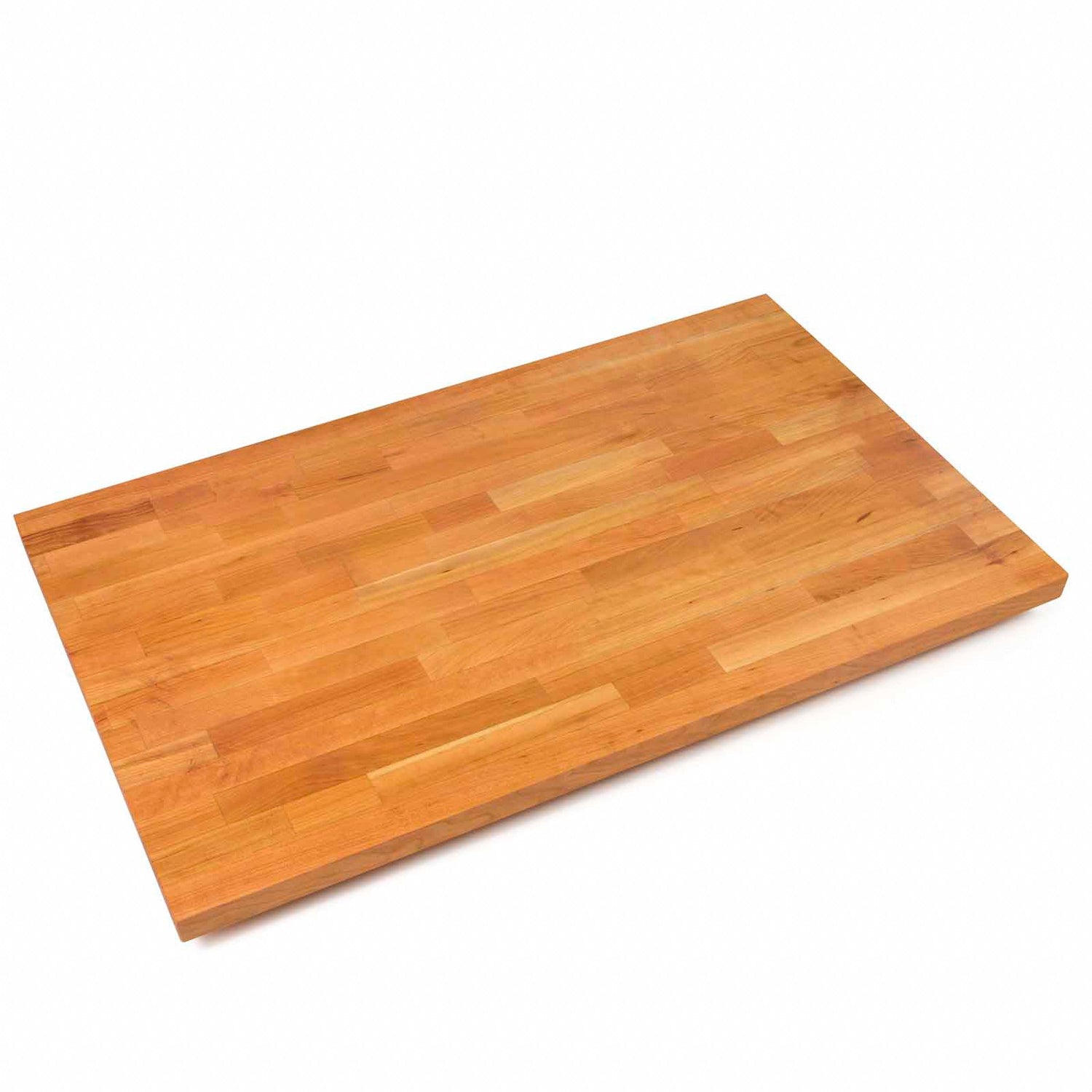 John Boos CHYKCT-BL4225-O Finger Jointed Cherry Wood Rails Kitchen Island Butcher Block Cutting Board Counter Top with Oil Finish, 42" x 25" 1.5" CHERRY BLENDED KCT 42X25X1-1/2 OIL