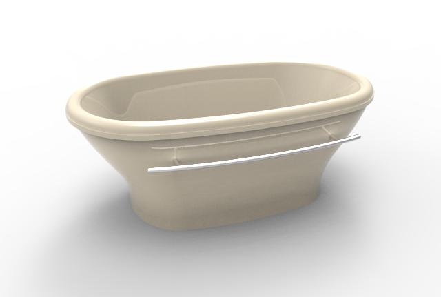 Hydro Systems CHL7040ATO-BIS CHLOE 7040 FREESTANDING TUB ONLY - BISCUIT