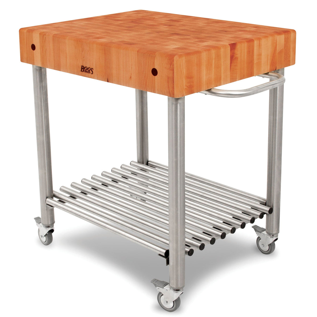John Boos CHY-CUCD15 Cucina Americana D'Amico Kitchen Cart with Butcher Block Top