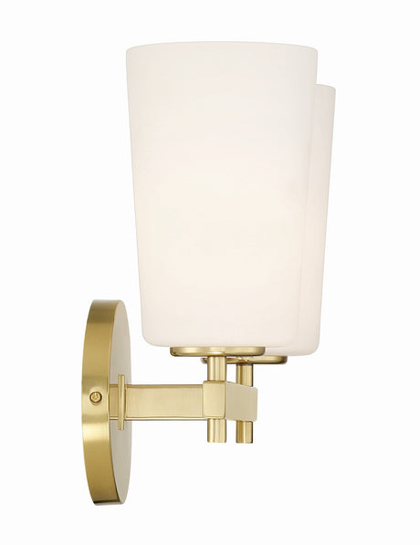 Colton 2 Light Aged Brass Bathroom Vanity COL-102-AG