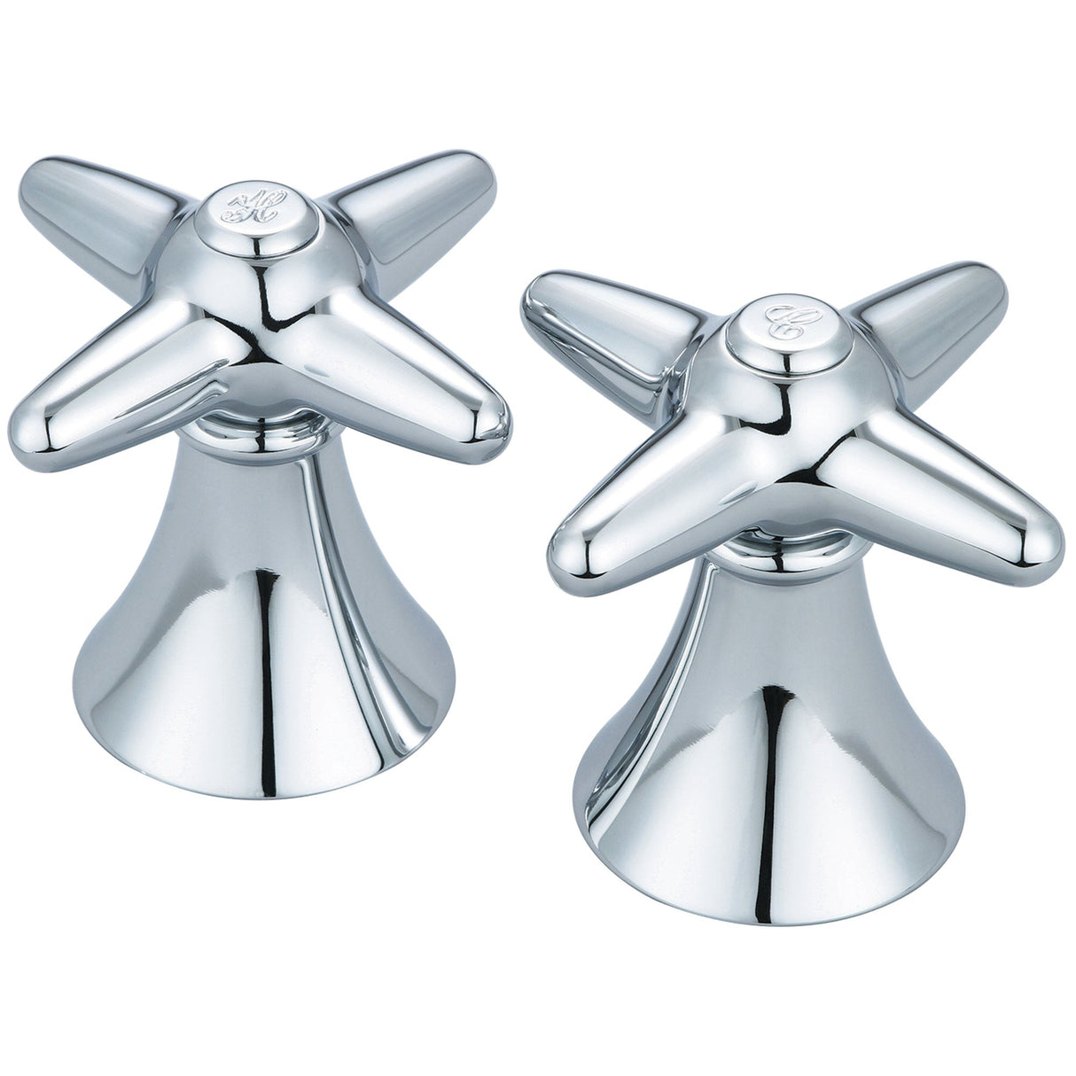 Central Brass CS-19003C Cross Handle-Cold in Polished Chrome