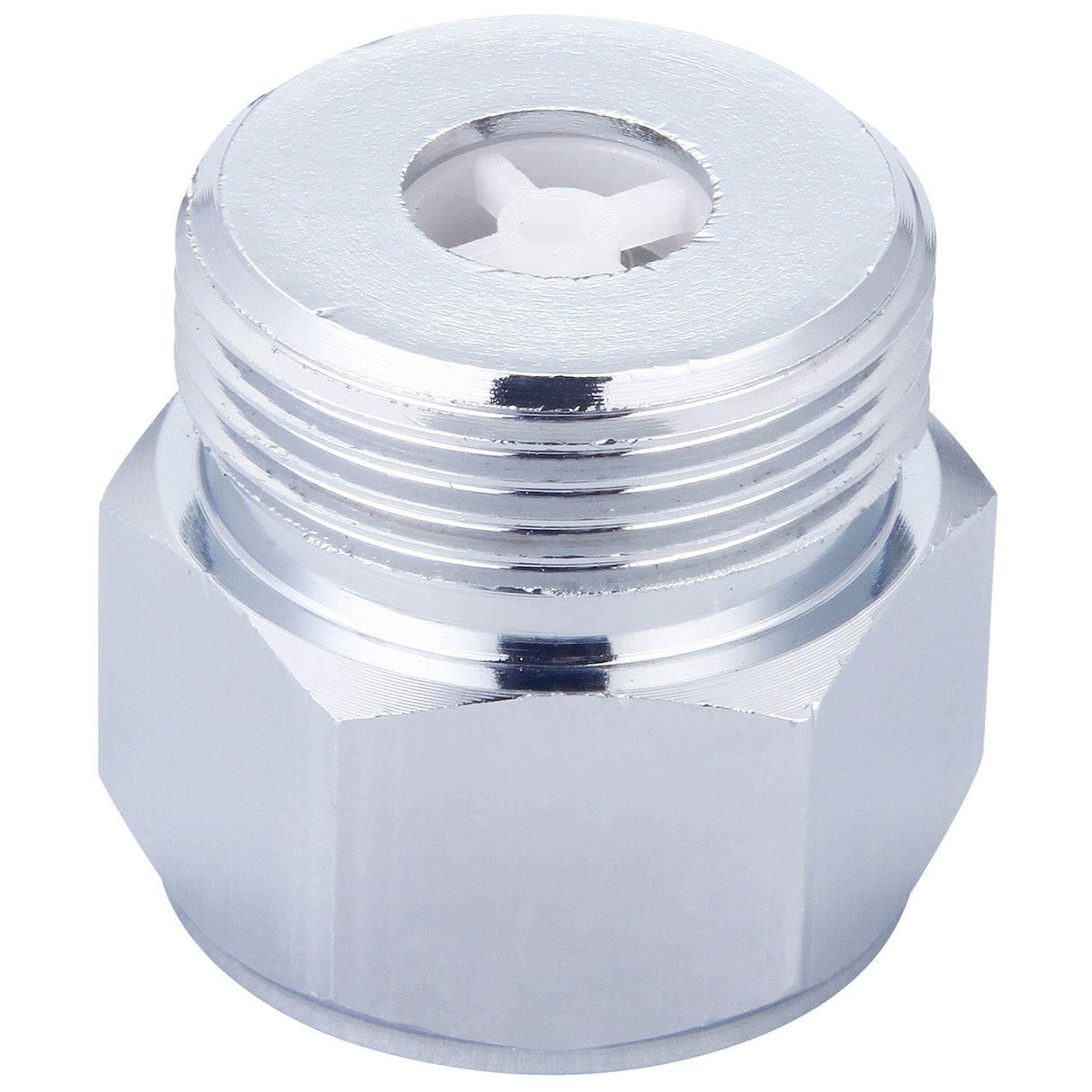 Central Brass CS-42015 Hose Adapter With Check Valve in Polished Chrome