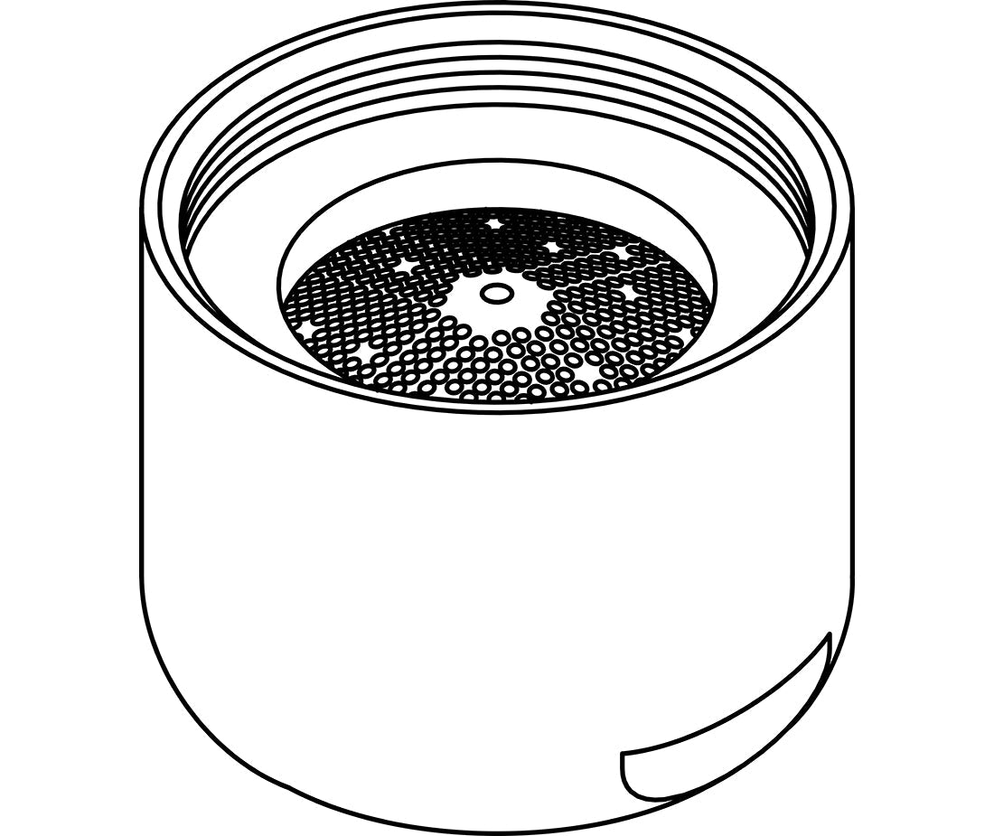 Central Brass CS-49012 55/64"-27 Female Thread 1.0 GPM Aerator in Polished Chrome