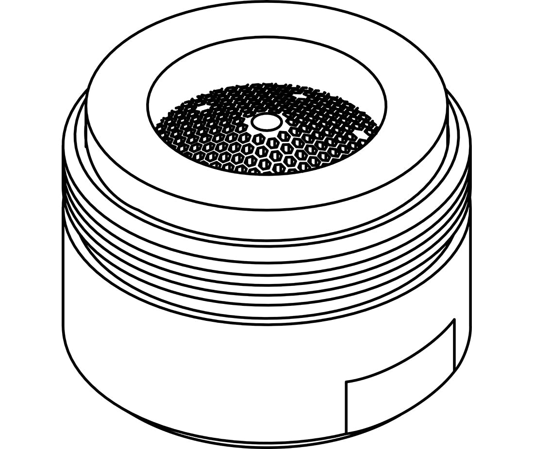 Central Brass CS-49013 13/16"-27 Male Thread 1.5 GPM Aerator in Polished Chrome