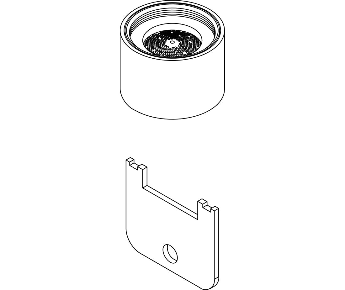 Central Brass CS-49015 13/16"-27 Male Thread Vandal Proof 1.5 GPM Laminar Aerator in Polished Chrome