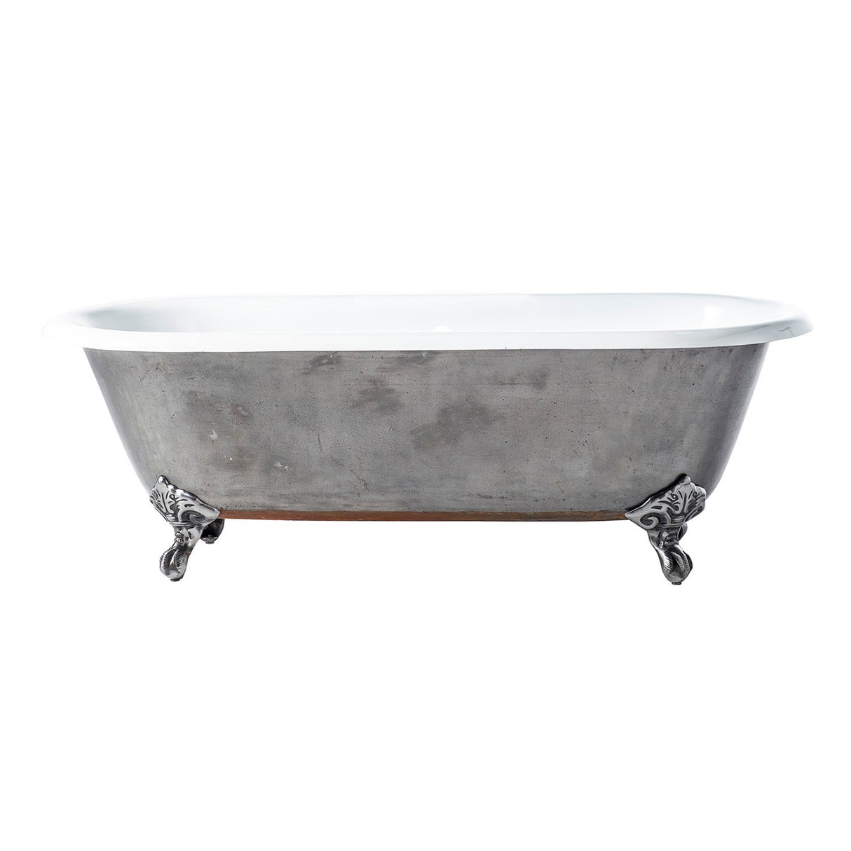 Doyle 67" Cast Iron Double Roll Top Tub