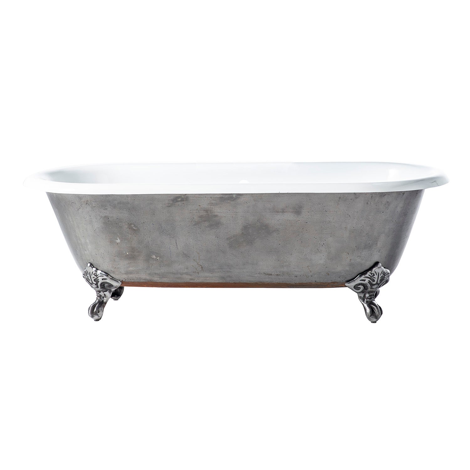 Doyle 67" Cast Iron Double Roll Top Tub