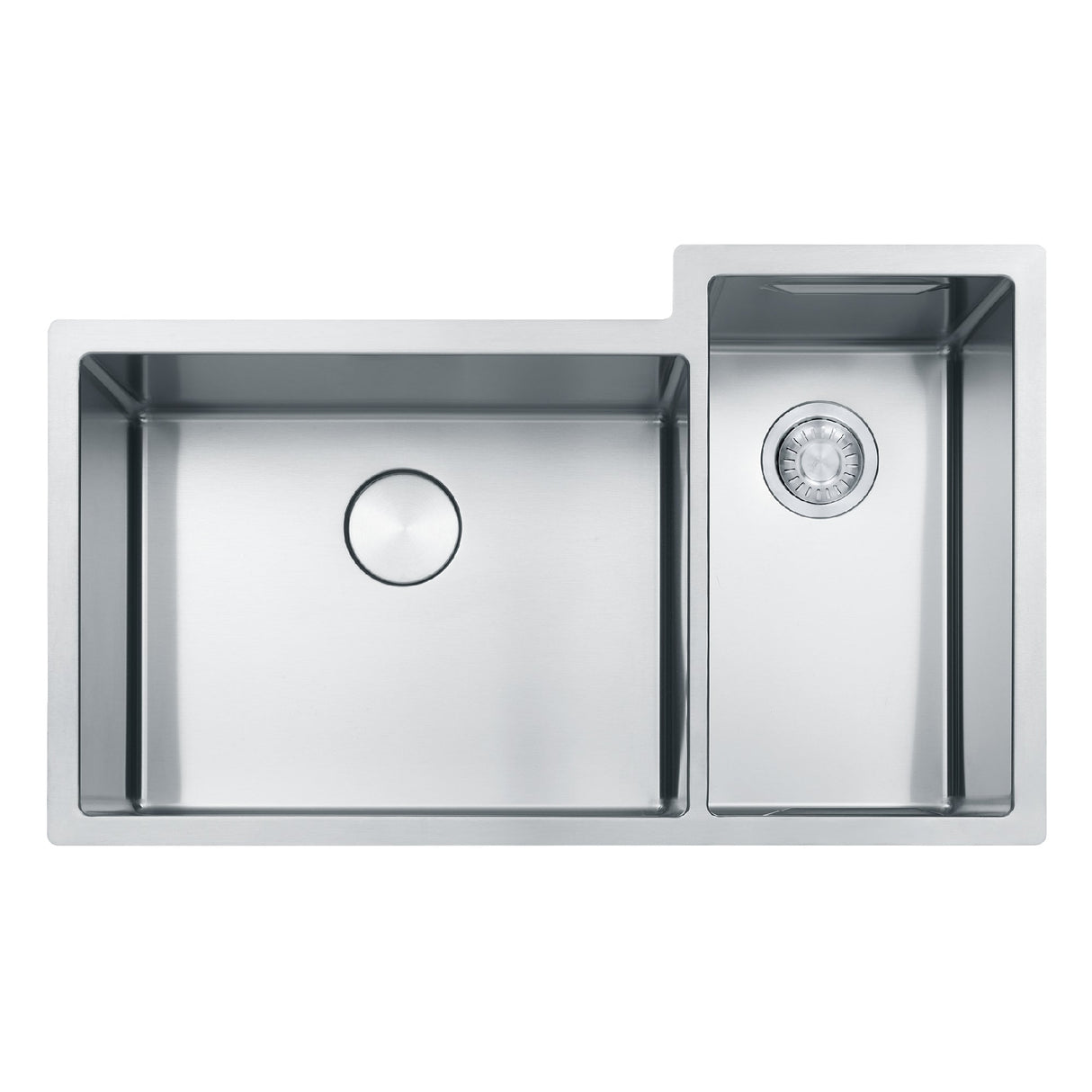 FRANKE CUX16021-W Culinary Center 35-in. x 21-in. 19 Gauge Stainless Steel Undermount Double Bowl Kitchen Sink Workstation - CUX16021-W In Diamond