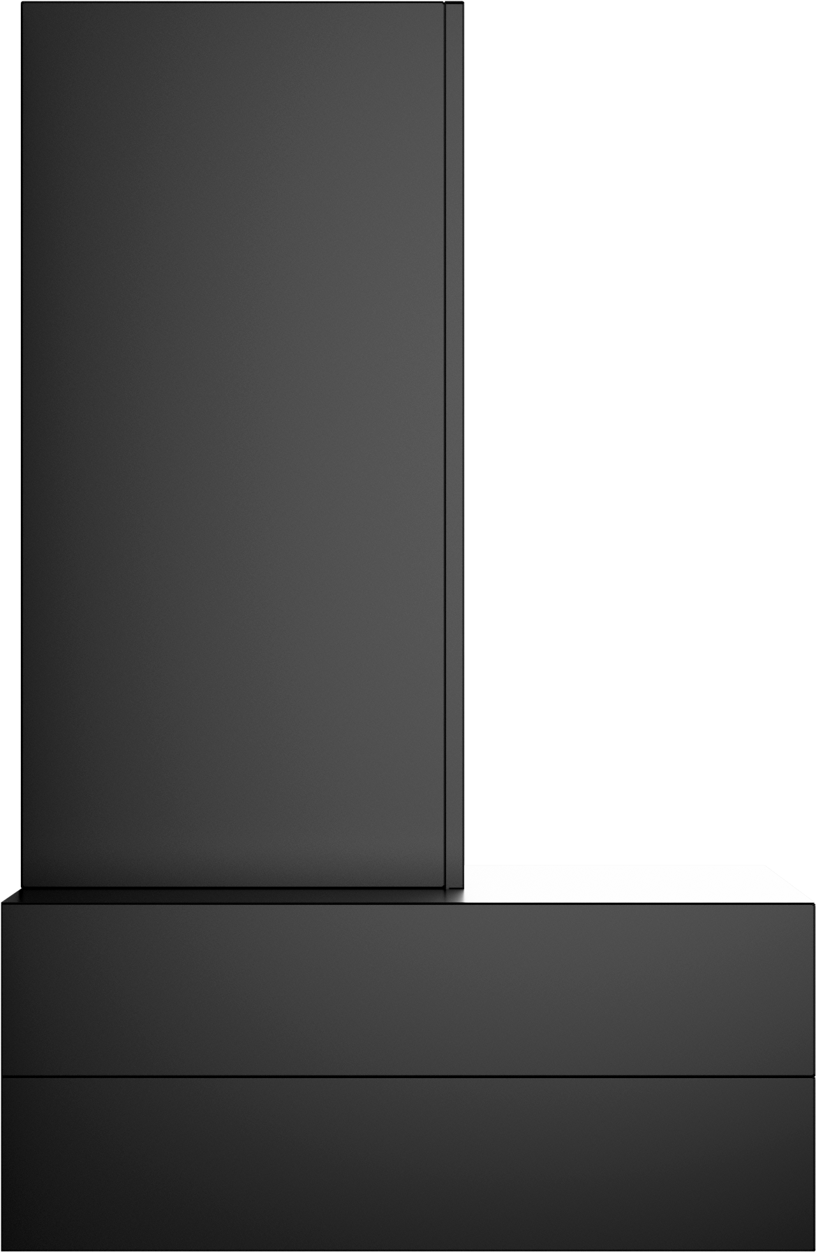Vent-A-Hood CWEH9-136 BC 36" 300 CFM Contemporary Wall Mount Range Hood with Magic Lung Blower, Black Carbide