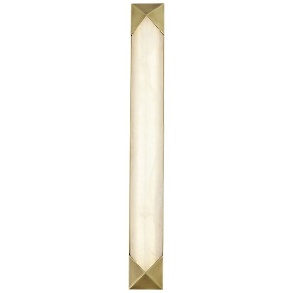 Alora WV323225VBAR CAESAR 25" WV VINTAGE BRASS ALABASTER 30W LED 90 3000K AC LED