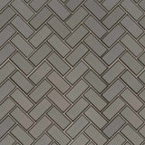Champagne bevel herringbone 11.08X13.86 glass mesh mounted mosaic tile SMOT-GLS-CHBEHB8MM product shot multiple tiles angle view