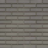 Champagne bevel subway 11.73X11.73 glass mesh mounted mosaic tile SMOT GLSST CHBE8MM product shot multiple tiles top view