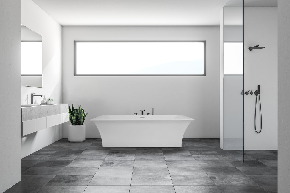 Hydro Systems SBRE6636ATO-WHI BREANNE 6636 AC TUB ONLY - WHITE