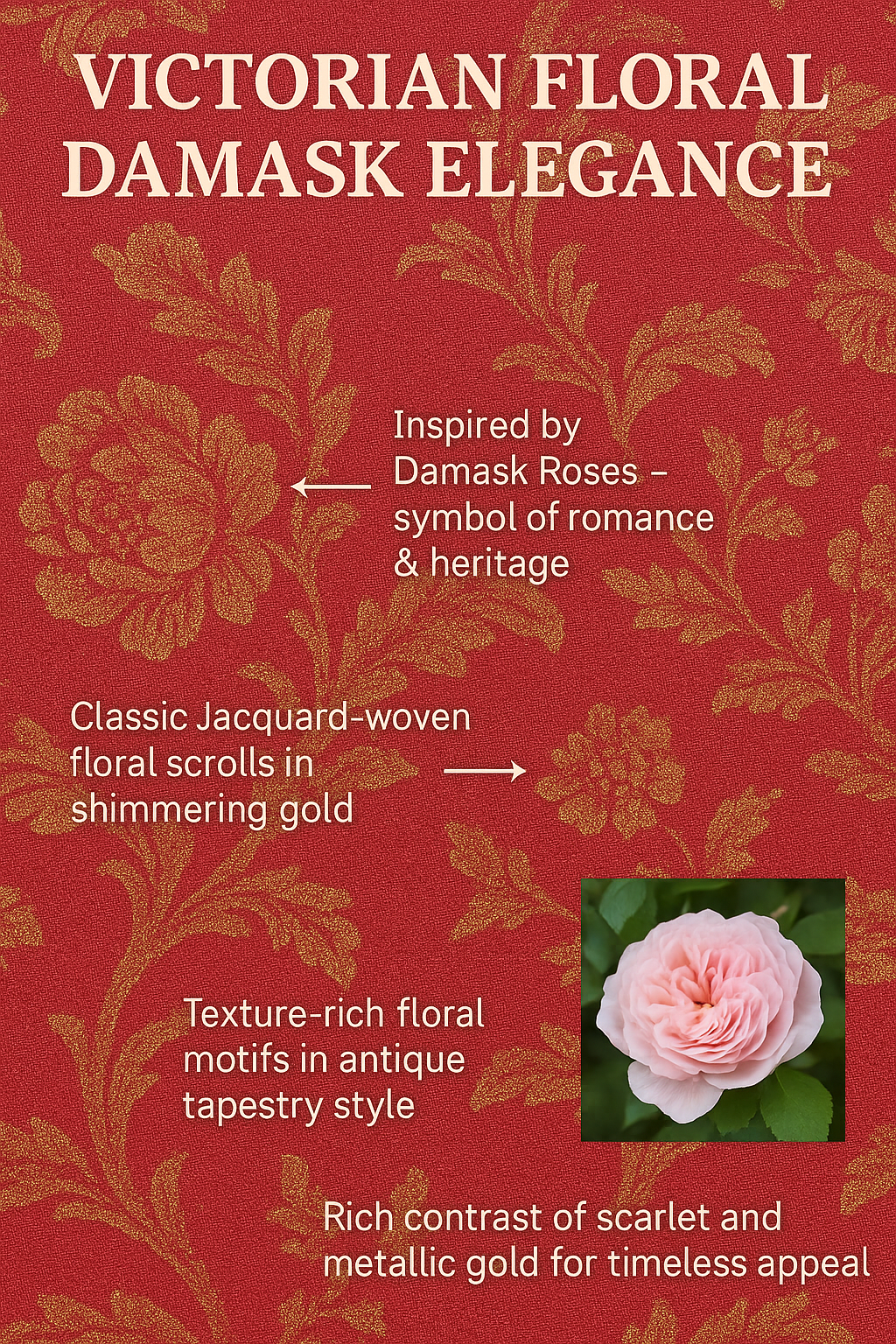 Victorian Tufted Fainting Couch – Carved Wood & Red Damask