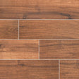 MSI Wood Collection palmetto chestnut 6x36 porcelain floor wall tile product shot multiple planks NPALCHE6X36 angle view