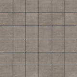 Gridscale Concrete 12"X12" Ceramic Mesh-Monted Mosaic Tile 2"x2"- MSI Collection GRIDSCALE CONCRETE MOSAIC 2X2 (Case)