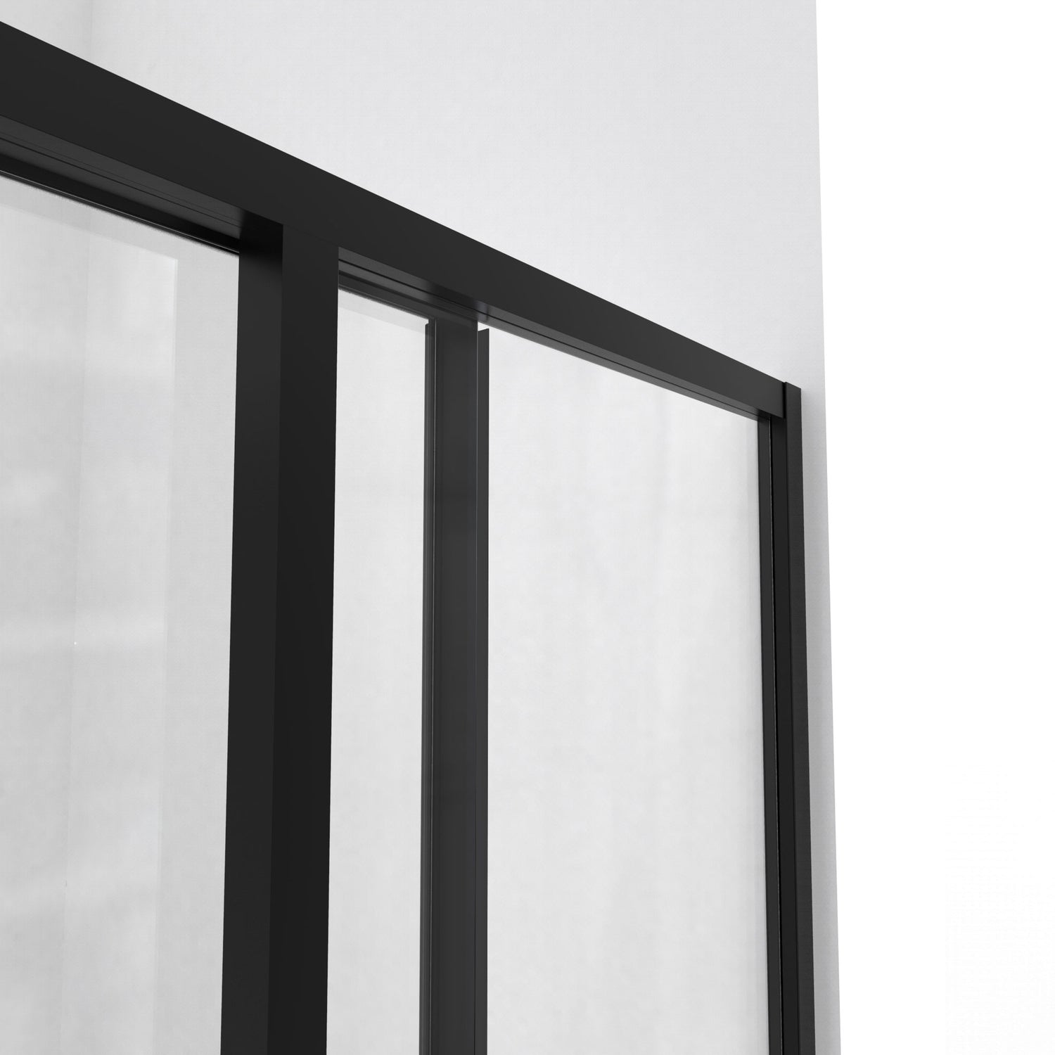 DreamLine Cornerview 36 in. D x 36 in. W x 74 3/4 in. H Framed Sliding Shower Enclosure and Shower Base Kit in Satin Black