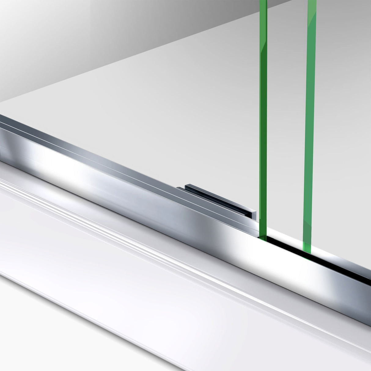 DreamLine Crest 58-60 in. W x 76 in. H Clear Glass Frameless Sliding Shower Door in Chrome