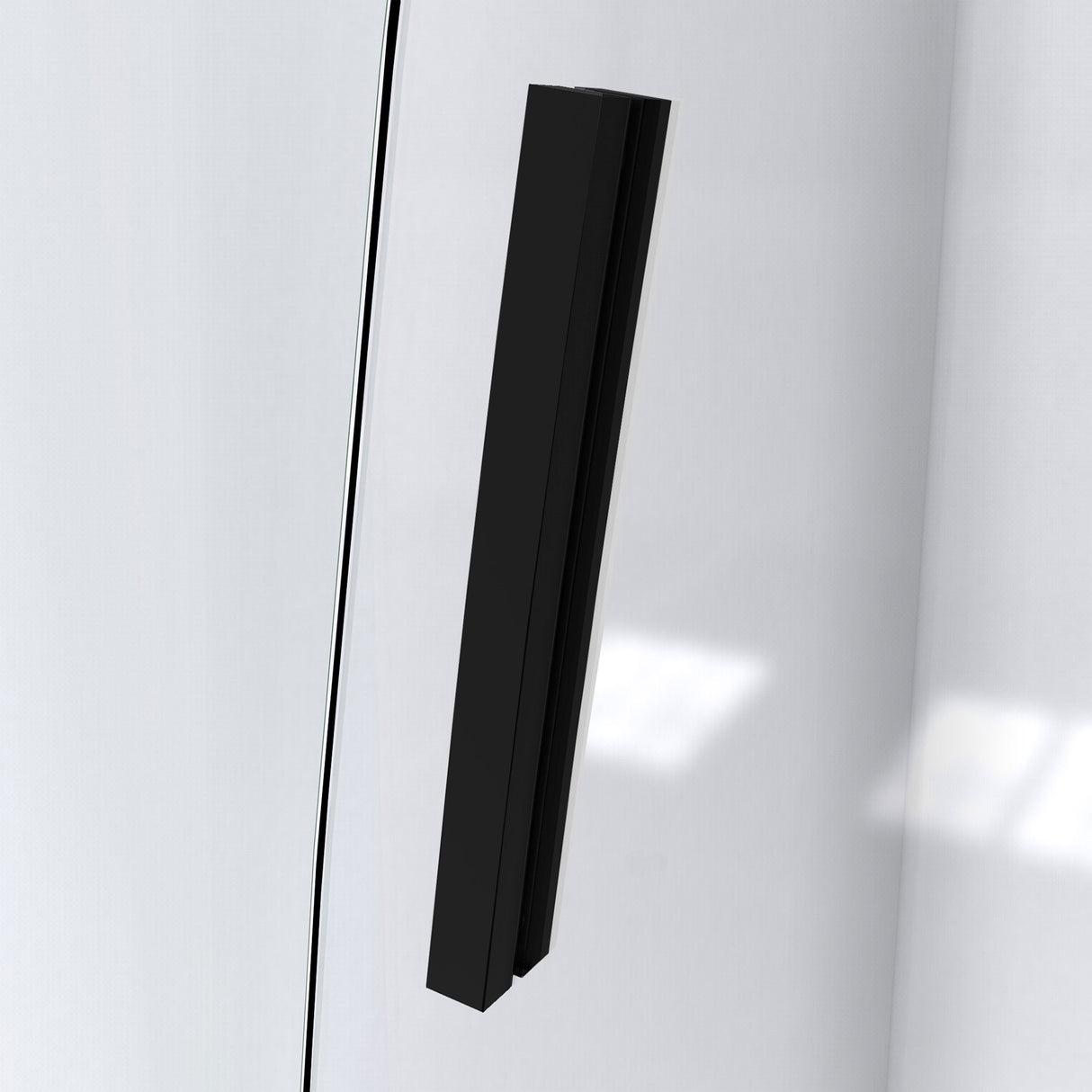 DreamLine Crest 58-60 in. W x 76 in. H Clear Glass Frameless Sliding Shower Door in Satin Black