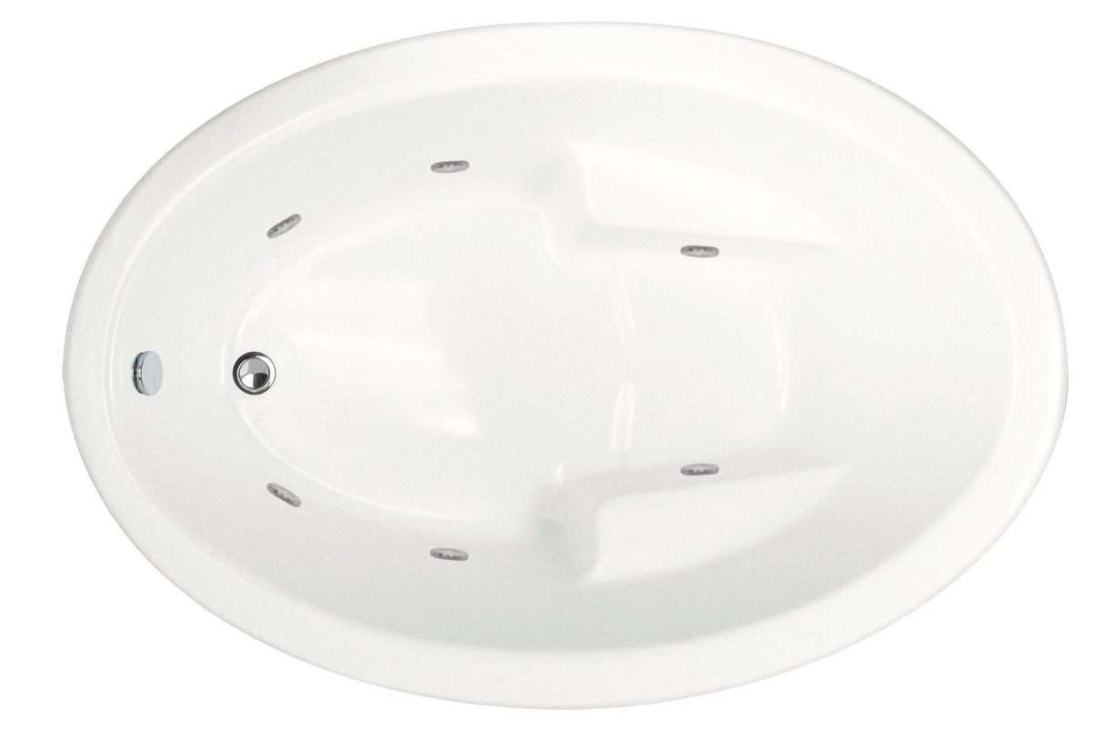 Hydro Systems CRY8348STO-WHI CRYSTAL 8348 STON TUB ONLY - WHITE
