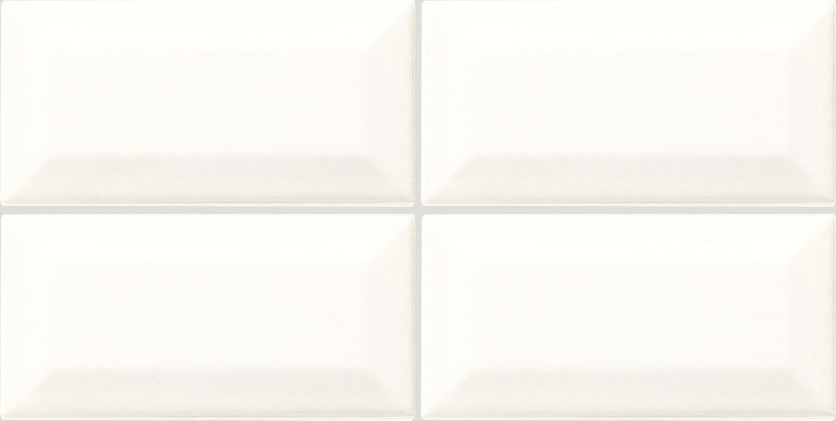 Daltile Color Wheel Classic White 26SR Shelf Rail Glossy Wall Tile Trim