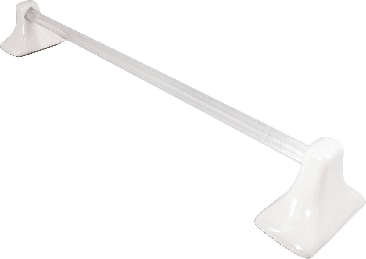Daltile Bath Accessories White Towel Bar 4 7/8x2 3/4 Glossy Wall Bathroom Accessories