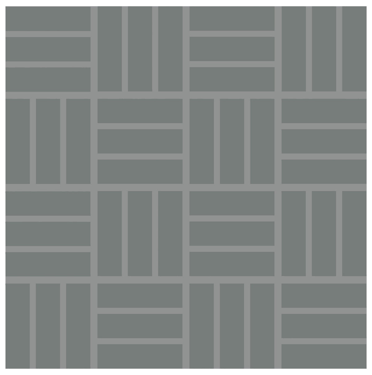 Daltile Color Wheel Mosaic Suede Gray Lattice Weave 1x3 Glossy Mosaic Tile