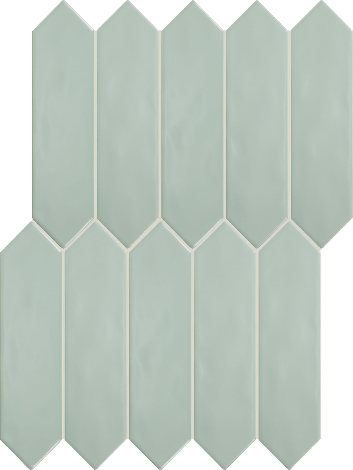 Daltile Stagecraft Matte Spa Picket 3x12 Undulated Matte Wall Tile