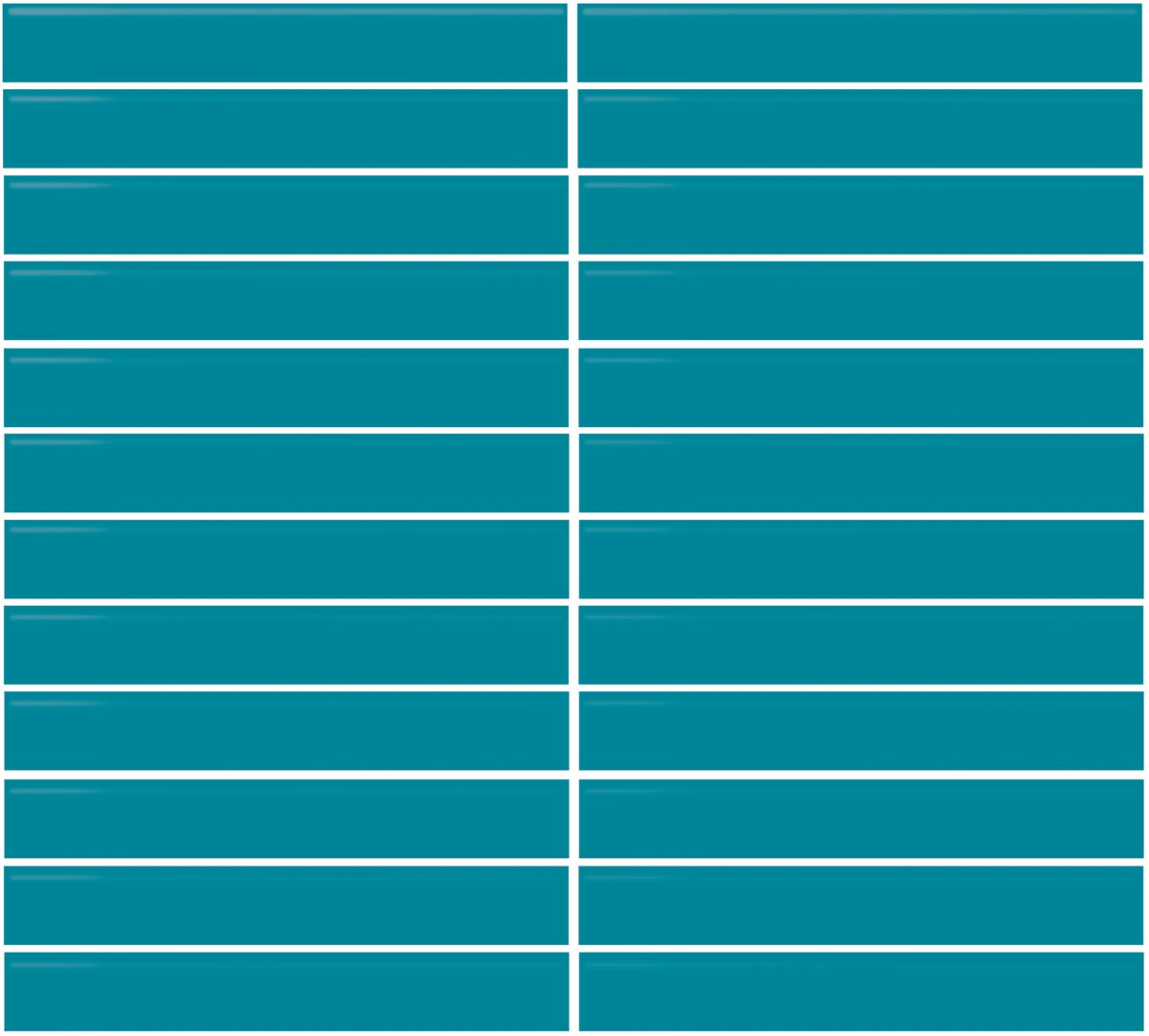 Daltile Color Wheel Mosaic Ocean Blue Straight Joint 2x2 Glossy Mosaic Tile