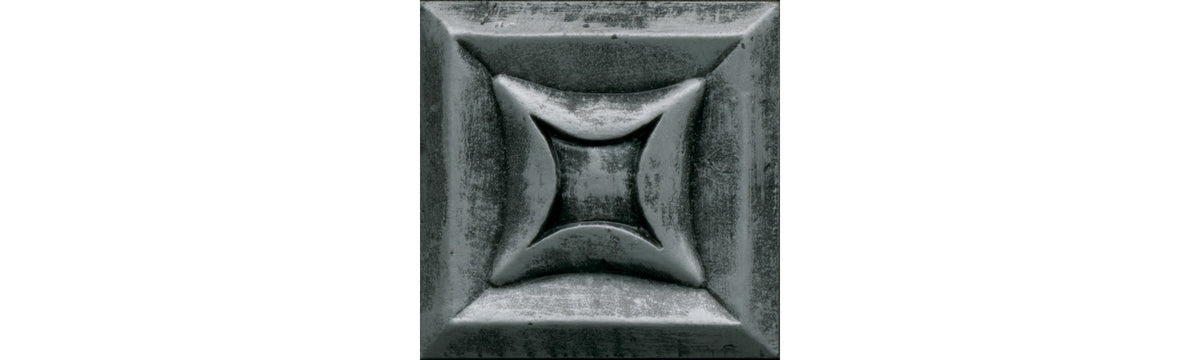 Daltile Armor Forged Steel Star 2x2 Satin Wall Tile Deco