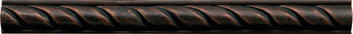 Daltile Armor Guilded Copper Rope 1x12 Satin Wall Tile Deco