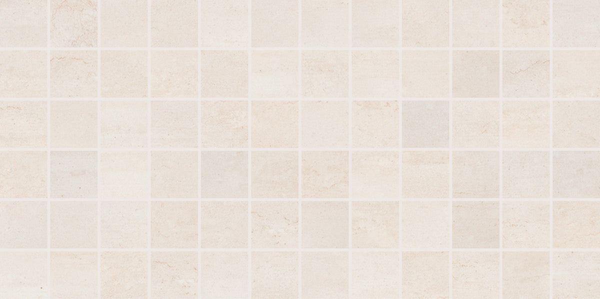 Daltile Cove Creek Off White Straight Joint 2x2 Matte Mosaic Tile