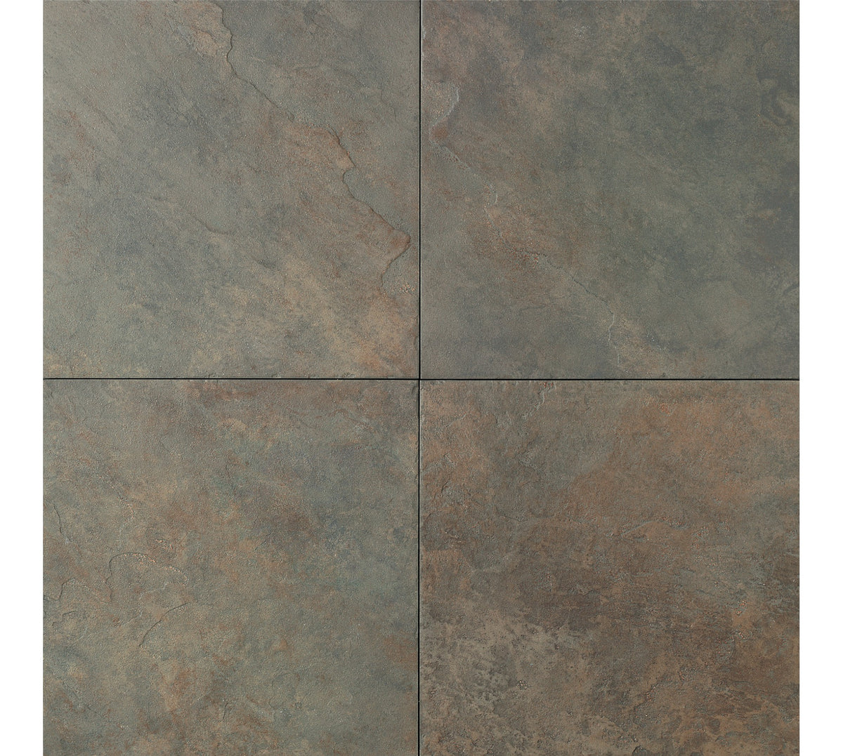Daltile Continental Slate Brazilian Green Square 12x12 Matte Floor Tile