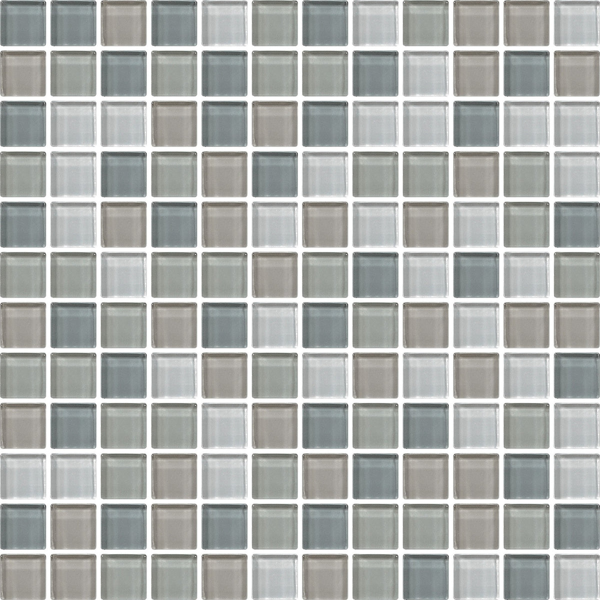 Daltile Color Wave Willow Water Bl Straight Joint 1x1 Glass Mosaic Tile