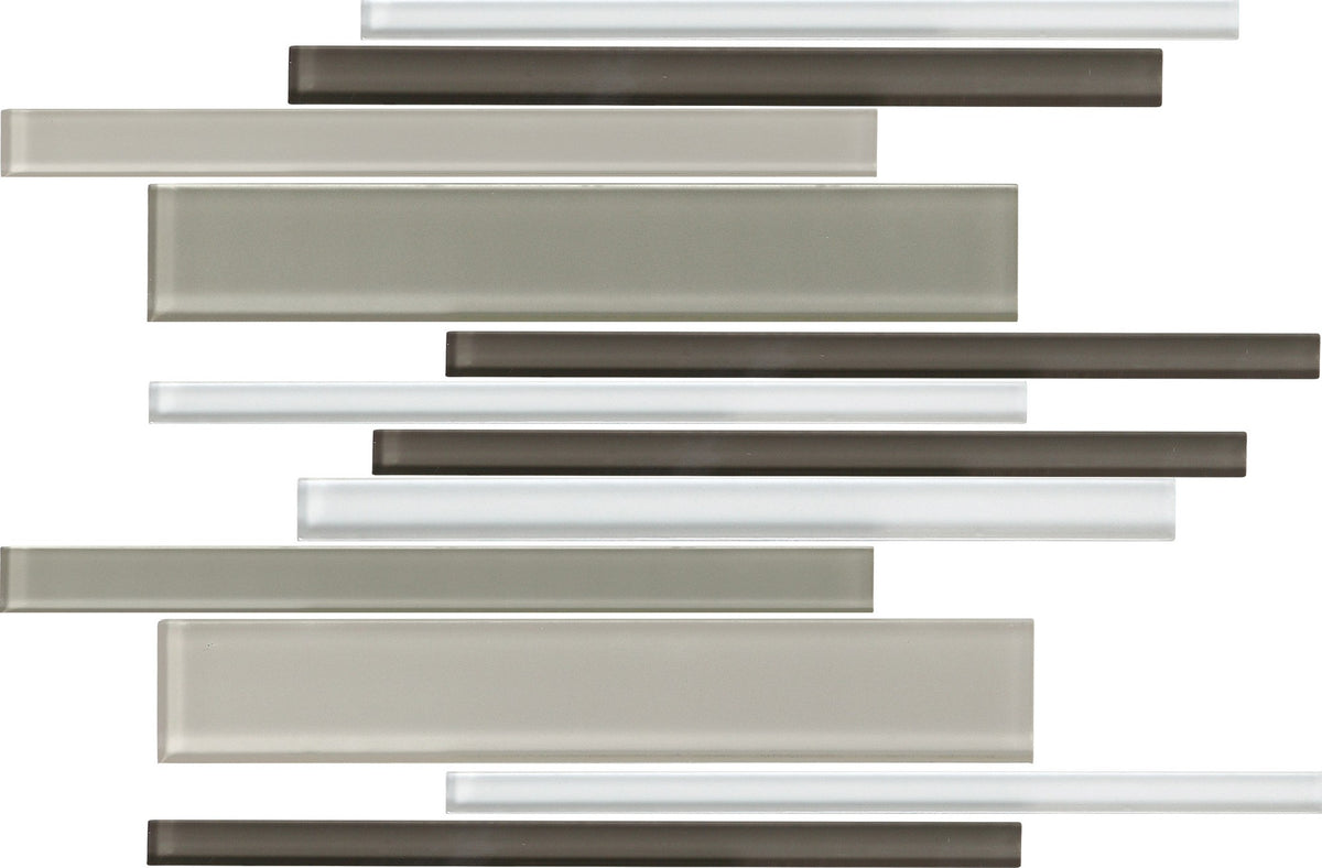 Daltile Color Wave Cashmere Random Interlocking Glass Mosaic Tile