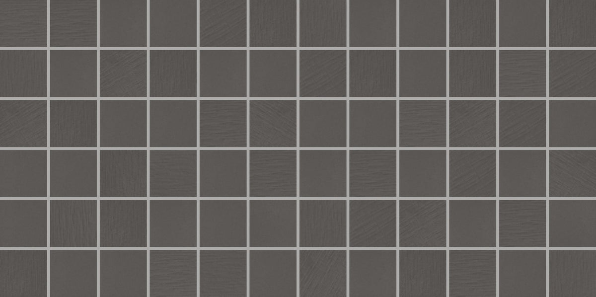 Daltile Keystones Black/Ebony Straight Joint 2x2 Textured Mosaic Tile