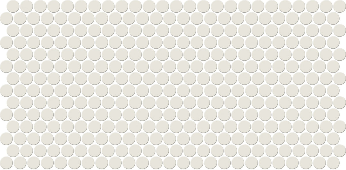 Daltile Keystones Arctic White Penny Rounds Matte Mosaic Tile