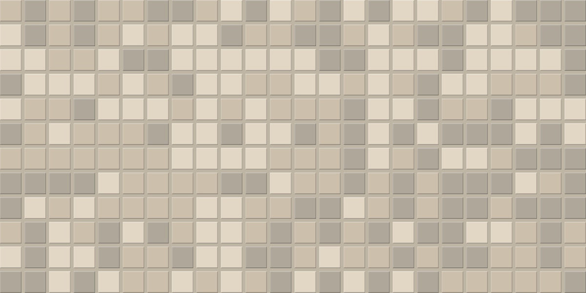 Daltile Keystones Almond Blend Straight Joint 1x1 Matte Mosaic Tile